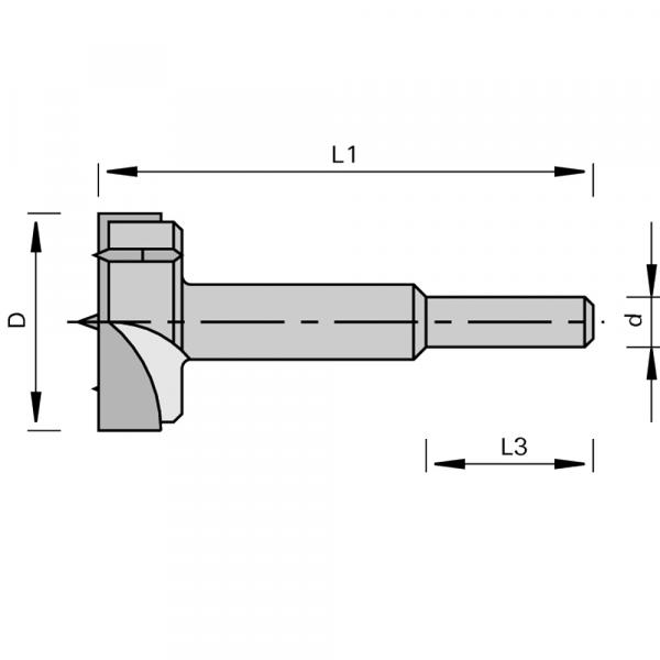 Stehle 160434  2051 Zylinderkopfbohrer Zeichnung